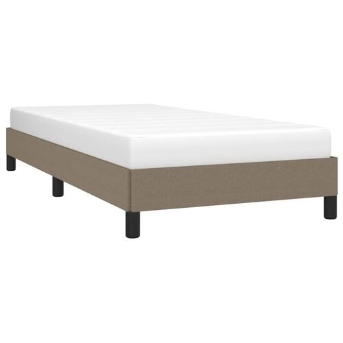 Sengeramme uden madras Taupe 100x200 cm Stof