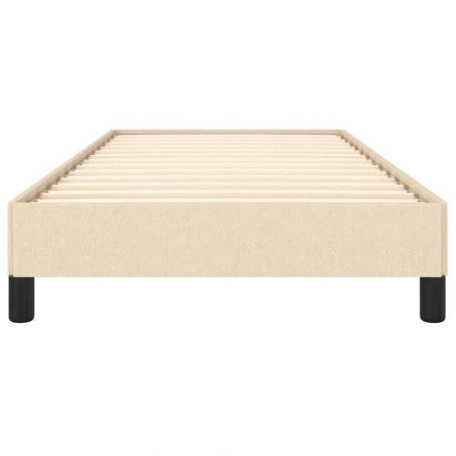 Sengeramme i stof 90x190 cm - cremefarvet, uden madras