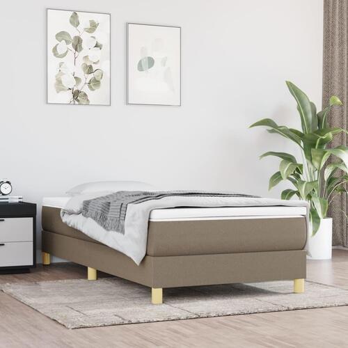 Sengeramme uden madras Taupe 100x200 cm Stof