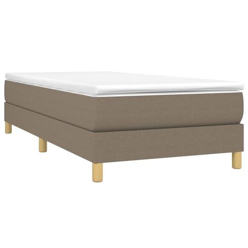 Sengeramme uden madras Taupe 100x200 cm Stof