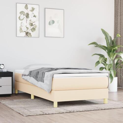 Sengeramme uden madras Creme 100x200 cm Stof
