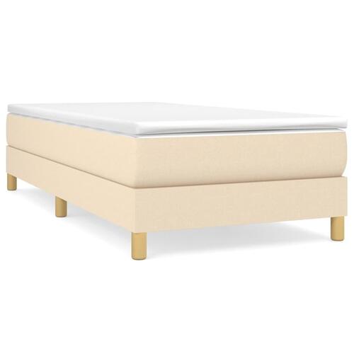 Sengeramme uden madras Creme 100x200 cm Stof