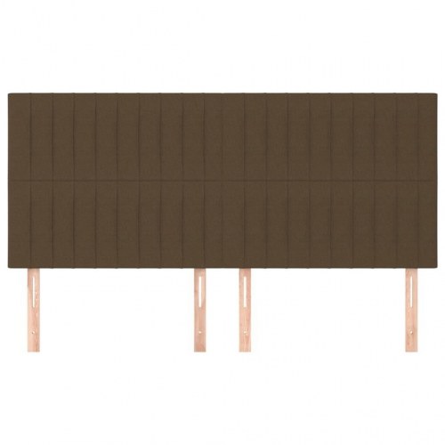 Sengegavl mørkebrun 180 x 5 x 118/128 cm