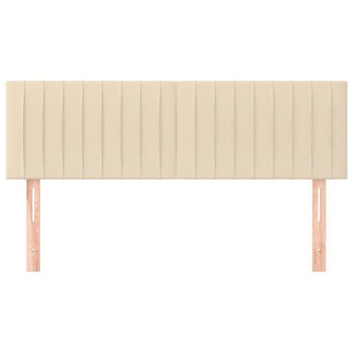 Sengegavl i stof 144 x 5 x 78/88 cm - cremefarvet