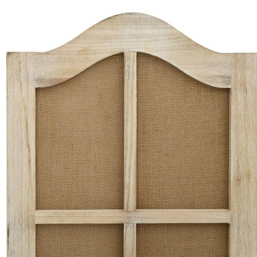 4-panels rumdeler i stof - brun, 140 × 165 cm