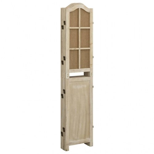 6-panels rumdeler i stof - brun, 214 × 165 cm