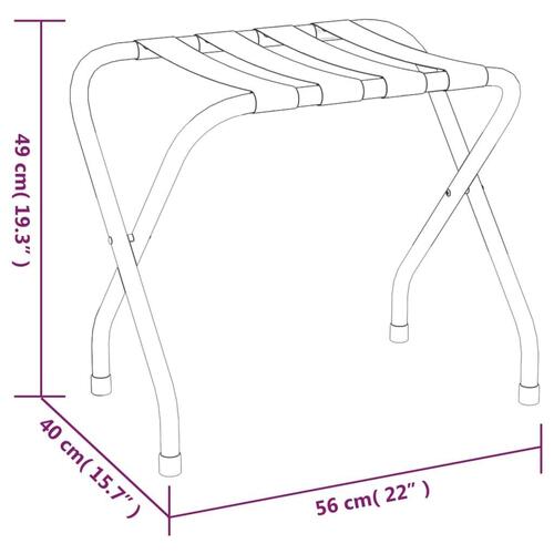 Kuffertstativ 56x40x49 cm sort