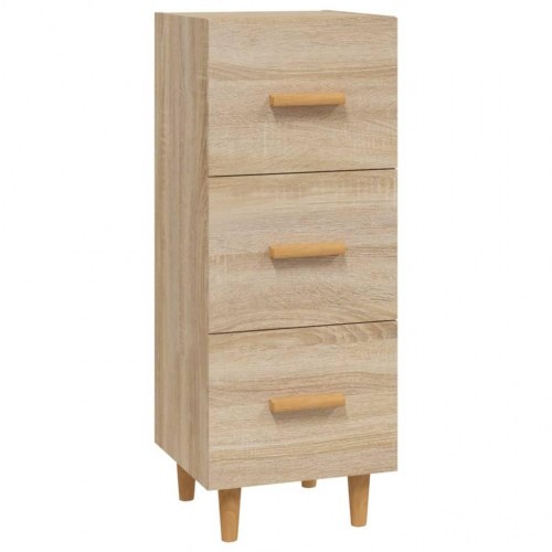 Skænk med 3 skuffer 34,5 x 34 x 90 cm - sonoma-eg