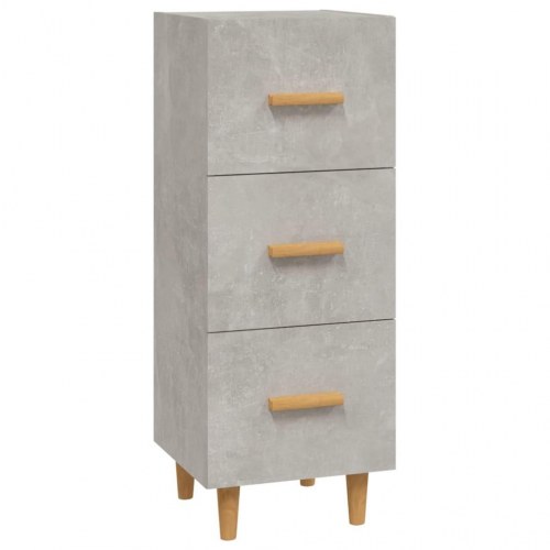 Skænk med 3 skuffer 34,5 x 34 x 90 cm - betongrå