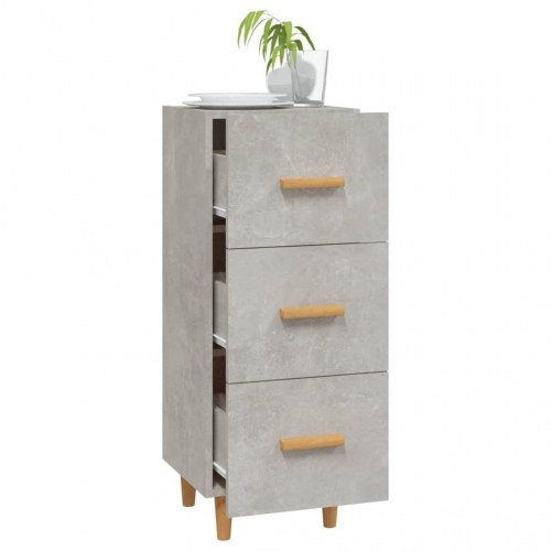 Skænk med 3 skuffer 34,5 x 34 x 90 cm - betongrå