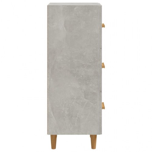 Skænk med 3 skuffer 34,5 x 34 x 90 cm - betongrå