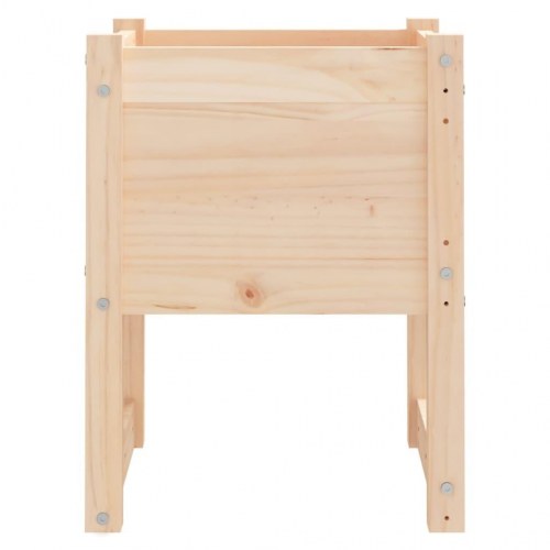 Plantekasse i massivt fyrretræ 40 × 40 × 52,5 cm - høj plantekasse til have og terrasse