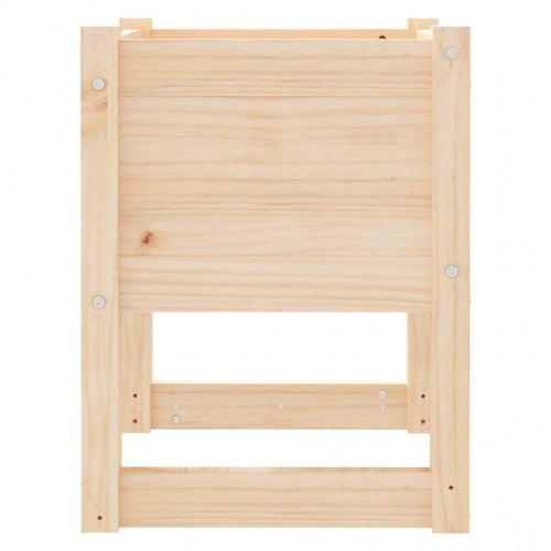 Plantekasse i massivt fyrretræ 40 × 40 × 52,5 cm - høj plantekasse til have og terrasse
