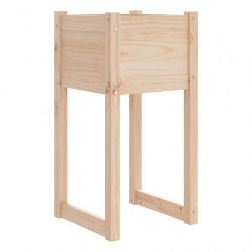 Plantekasse 40 x 40 x 81 cm i massivt fyrretræ