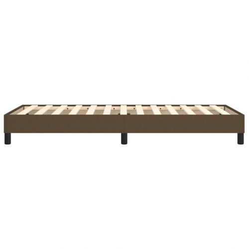Boxspring sengeramme i stof 90x200 cm - mørkebrun
