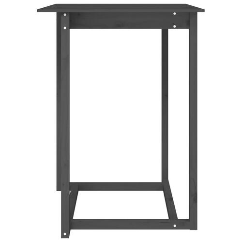 Barbord 80x80x110 cm massivt fyrretræ grå