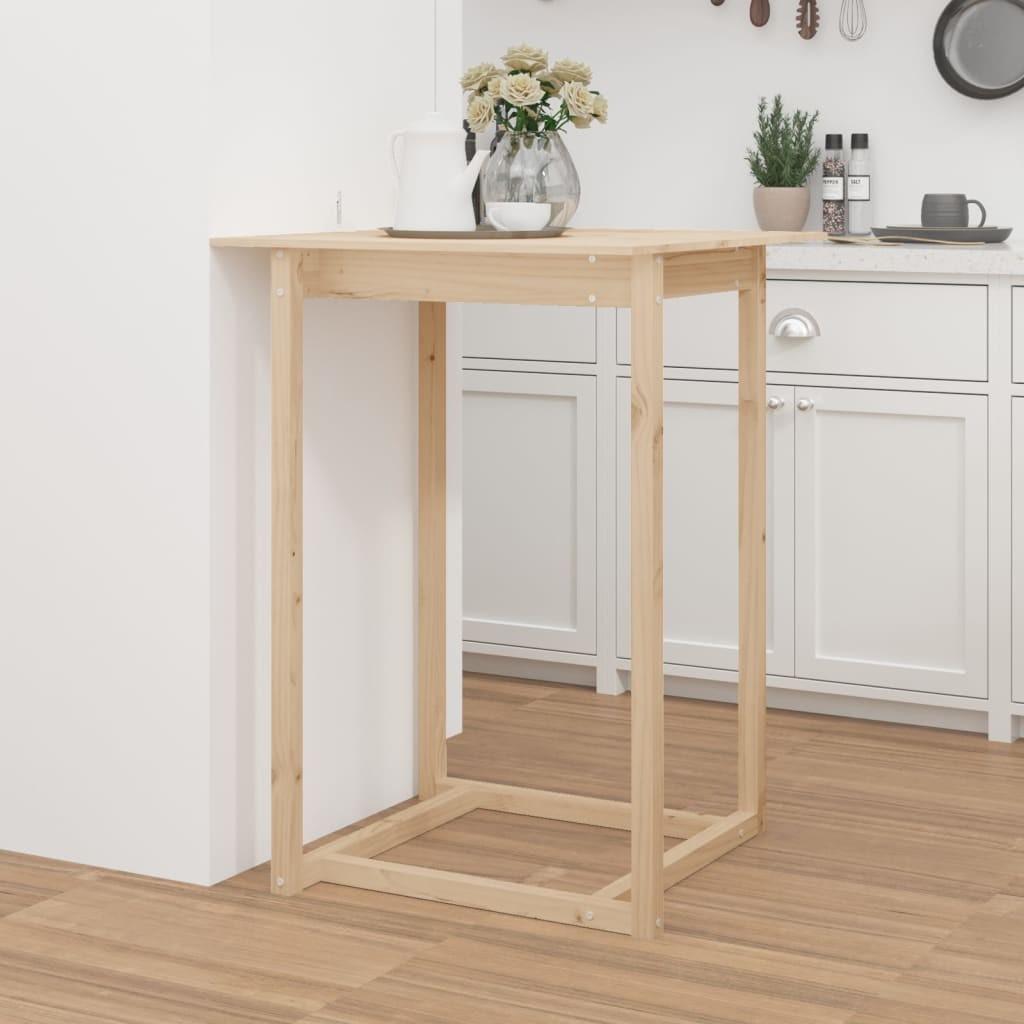 Barbord 80x80x110 cm massivt fyrretræ