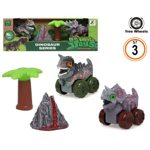 Bil legetøj Dinosaur Series Grå