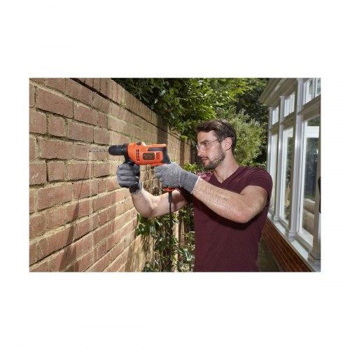 Black & Decker BEH200-QS slagboremaskine 500 W - bore- og tilbehørssæt, 230 V