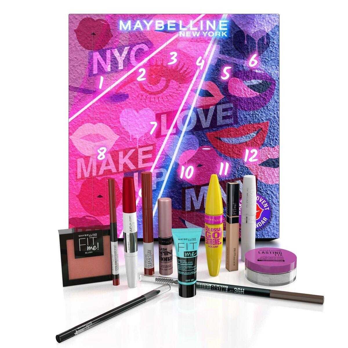 Køb Makeup Sæt Maybelline Julekalender 12 Dele fra boligcenter.dk