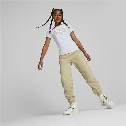 Børne Kortærmet T-shirt Puma Alpha Hvid 9-10 år