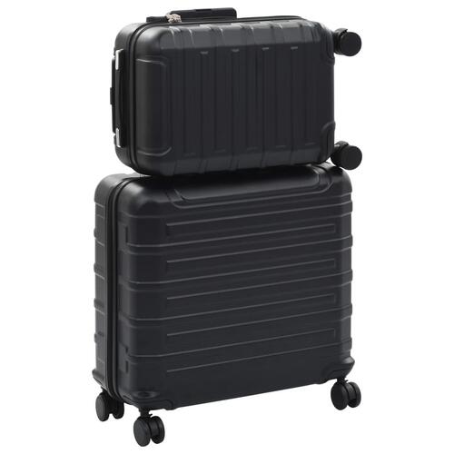 Kuffert sæt i 2 dele hardcase ABS sort