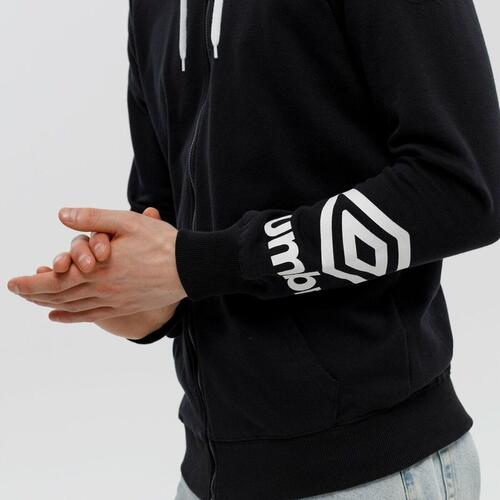 Hættetrøje til Mænd FW TERRACE ZIP HOODIE Umbro 66063U 060 Sort S