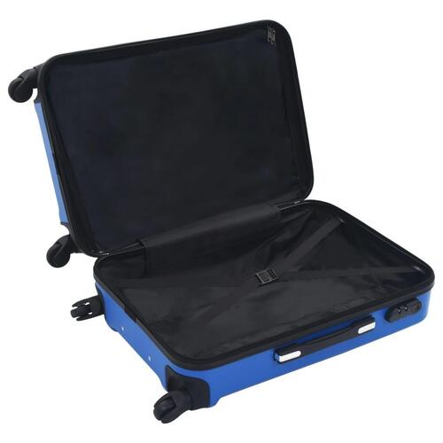 Kuffert sæt i 3 dele hardcase ABS blå