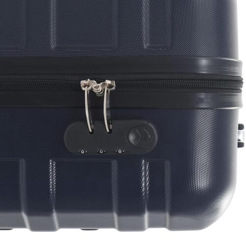 Kuffert sæt i 2 dele hardcase ABS marineblå