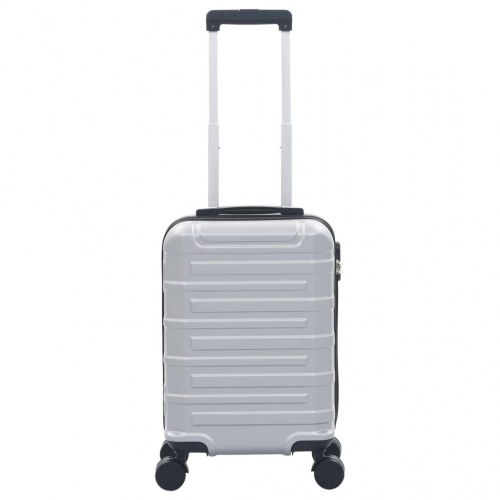 Hardcase-kuffert ABS sølvfarvet