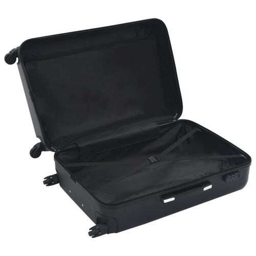 Kuffert sæt i 3 dele hardcase sort ABS