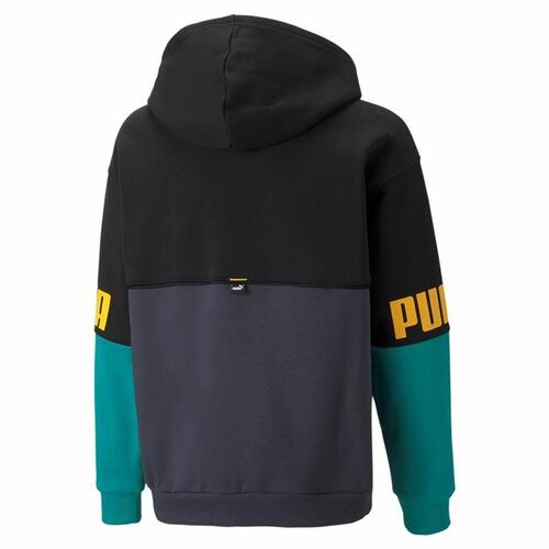 Sweatshirt til Børn Puma Grøn Sort 7-8 år