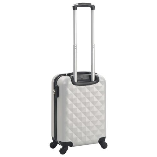 Hardcase-kuffert ABS sølvfarvet