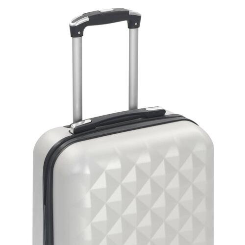 Hardcase-kuffert ABS sølvfarvet