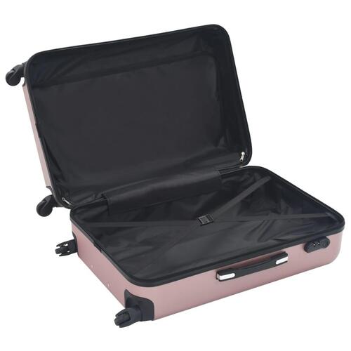 Kuffert sæt i 3 dele hardcase rosenguld ABS