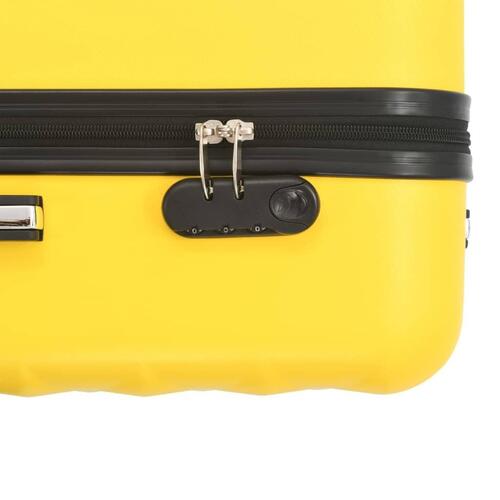 Kuffert sæt i 3 dele hardcase ABS gul