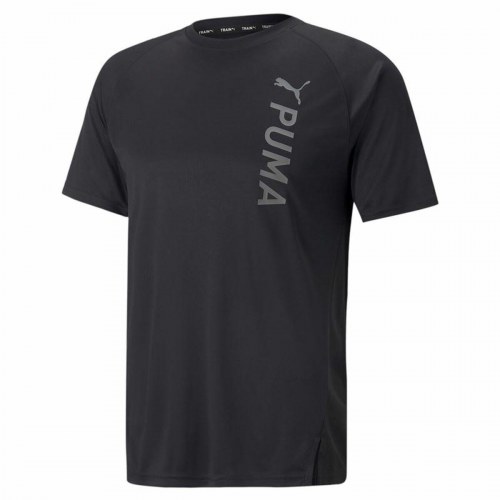 Kortærmet T-shirt til Mænd Puma Fit Sort Mænd - XL