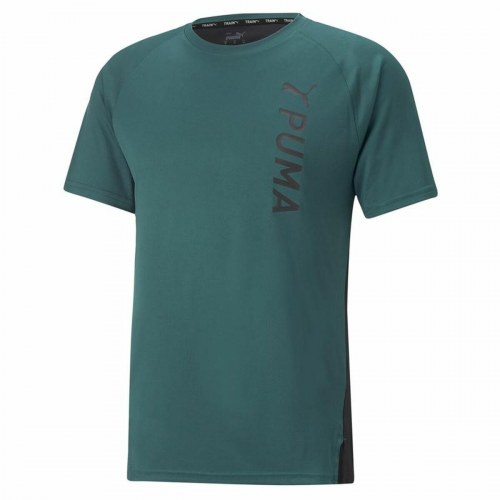 Puma kortærmet T-shirt til mænd - mørkegrøn, str. S