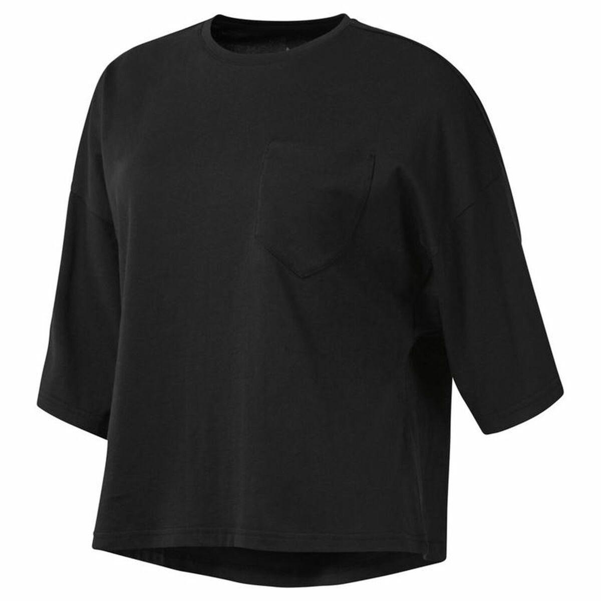 Langærmet Shirt Til Kvinder Reebok Sort
