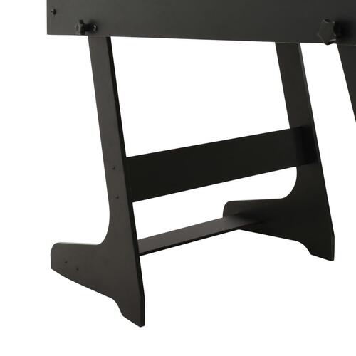 Foldbart bordfodboldbord 121 x 61 x 80 cm sort