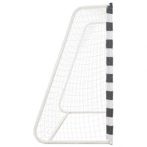 Fodboldmål 300 × 160 × 90 cm - metal, sort/hvid