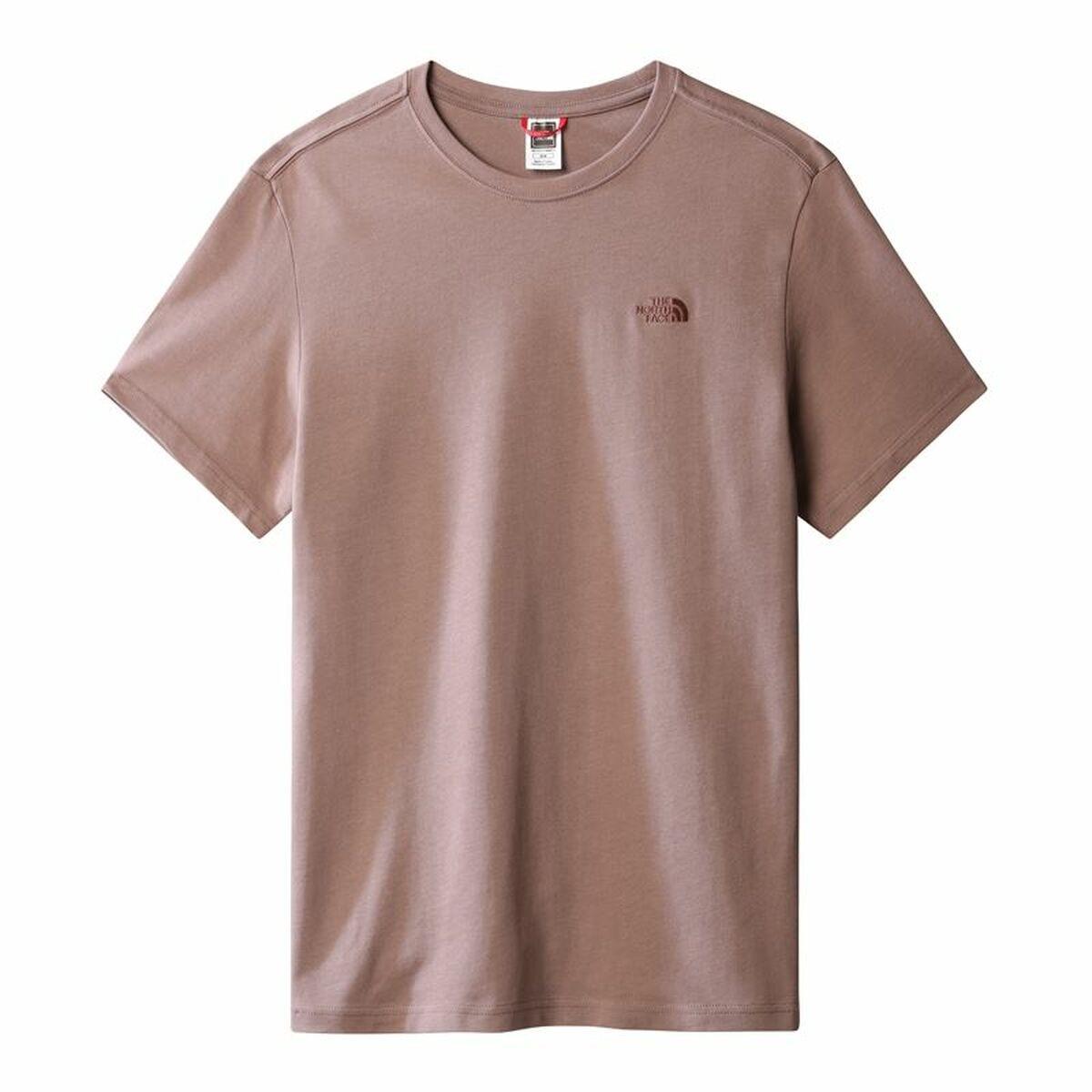 Kortærmet T-shirt til Mænd The North Face Premium Brun Unisex S