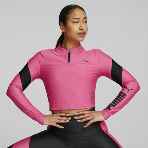 Langærmet T-shirt til Kvinder Puma Fuchsia Pink - M
