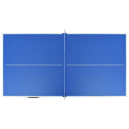 Bordtennisbord med net 152 x 76 x 66 cm blå