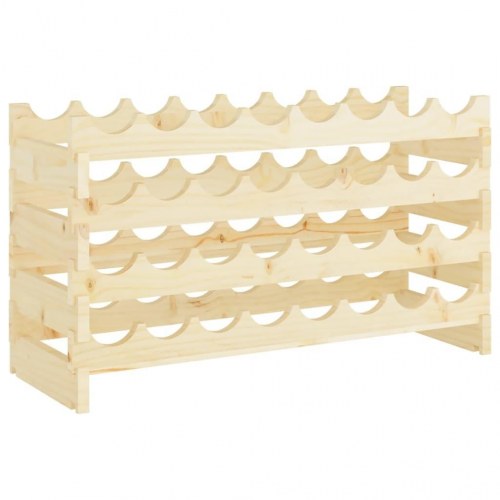 Vinreol 83x29x46 cm massivt fyrretræ