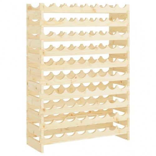 Vinreol 83x29x112 cm massivt fyrretræ
