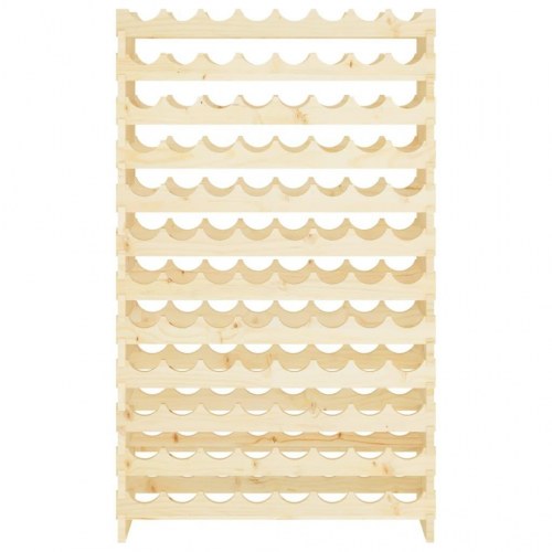 Vinreol 83x29x134 cm massivt fyrretræ