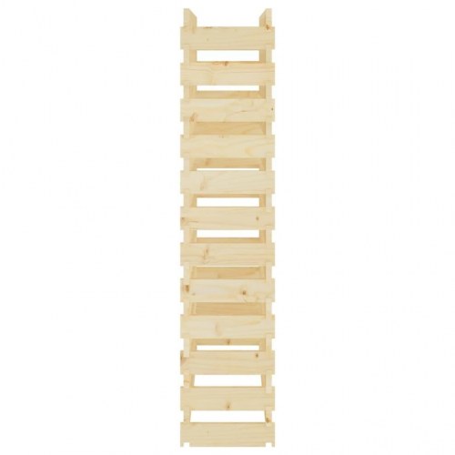 Vinreol 83x29x134 cm massivt fyrretræ