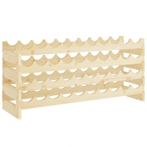 Vinreol 101x29x46 cm massivt fyrretræ