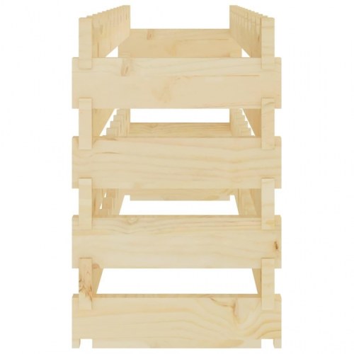 Vinreol 101x29x46 cm massivt fyrretræ